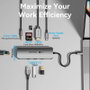 Vention Docking Station USB-C 9 en 1 TQLHB Gris